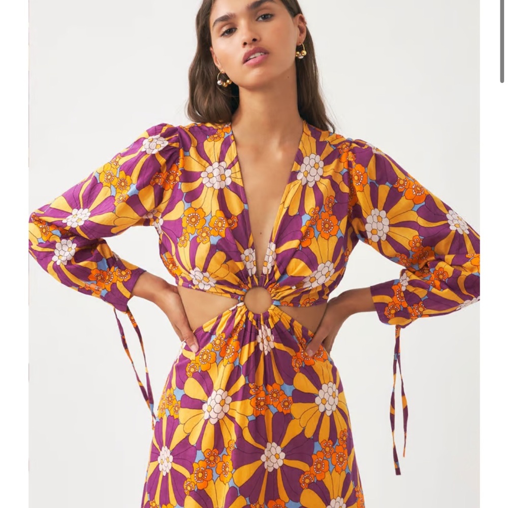 Antik Batik Alicia cut out maxi dress